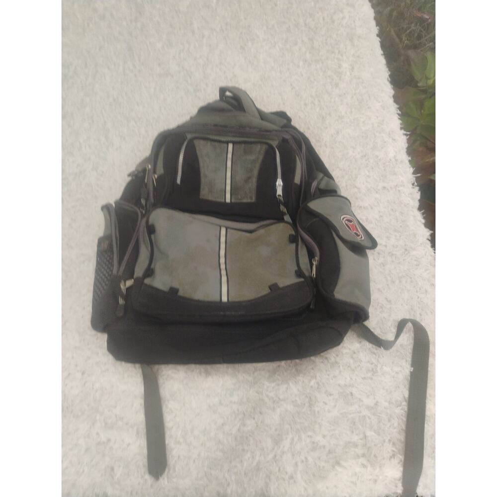 Vtg Eastsport Black Laptop Backpack School Travel Bag Multi Pocket Padded Straps